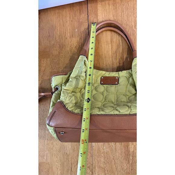 Kate Spade New York Stevie Quilted Bag greenish Yellow Great Condition - Picture 12 of 13